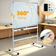 thumbnail image 7 of Eosunjian Double-Sided Rolling Whiteboard Dry Erase, 48" X 36" Large Reversible Mobile White Board Folded Magnetic Dry Erase Board on Wheels,Height Adjustable, 7 of 7