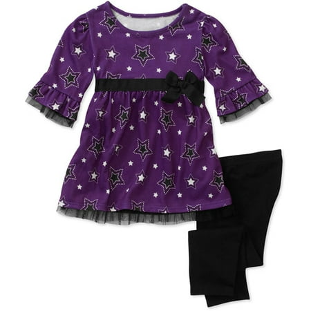 Healthtex Baby Girls' 2 Piece Printed Tunic and Legging Set