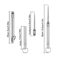 thumbnail image 3 of 6 Pieces Metal Titanium Toothpicks, Portable Reusable Pocket Toothpicks With Stainless Steel Toothp-, 3 of 5