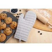 Mainstays Oven Mitt, Gray, 7” x 12.5”, 100% Cotton Shell 100% Polyester Fill