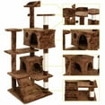 thumbnail image 3 of CZMDZH Practical  Cat Tree Tower Apartment Furniture, Artificial Pet Game House, Suitable for Indoor Pets Suitable for Indoor Pets，Brown, 3 of 5