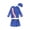 Dark Blue, variant on Grblisyd 3t Swimsuit Boys Swimsuit Long Sleeve Top and Slim-fit Swim Shorts Sets with Hat Color Block Boys Bathing Suit