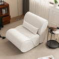 thumbnail image 5 of Soft Pellet Velvet Recliner, Comfortable Lounge Chair with Waist Pack Padding, Lazy Floor Single Sofa Chair with Pillow, Ideal for Living Room, Bedroom Office, 5 of 7