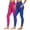 Multicolor, variant on BLTIBY 2PC Yoga Leggings for Women High Waisted Solid Colour Workout Sports Running Athletic Pants Fashion Trousers with Pockets 2025 Blue XXL
