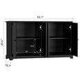 thumbnail image 2 of Beedarsum Buffet Cabinet with Storage,53.1" Kitchen Storage Cabinet with 4 Doors, Buffet Cabinet with Adjustable Shelves for Kitchen, Living Room,Black, 2 of 7