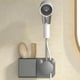 thumbnail image 5 of Punch-free Hair Dryer Holder Adjustable Multifunctional Hair Dryer Rack for Home Bedroom, 5 of 5