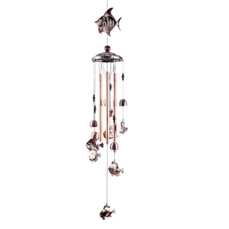 Grandest Birch Wind Chime Vintage Animal Shape Metal Melodious Hanging Windchime Pendant Bell for Home Delicate Easy to Install Vi