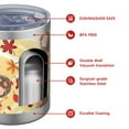 thumbnail image 4 of 12oz Tumblers Fall Hedgehog and Leaves Vacuum Insulated Stainless Steel Travel Tumbler Cups Mug with Lid and Straw for Beer,Coffee,Beverages with Cleaning Brush for Cold & Hot Drinks, 4 of 5