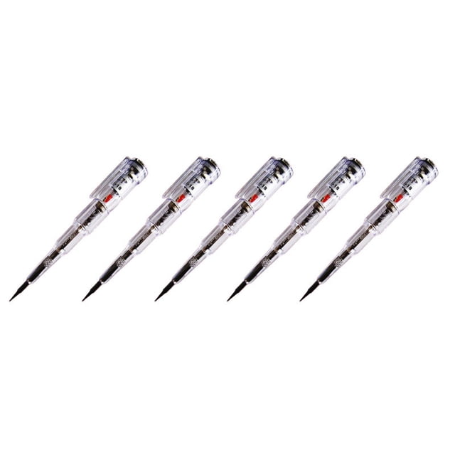 5X Probador EléCtrico Inducido Una Prueba De Agua Destornillador Sonda Probador De Voltaje De Luz Detector 70-250V VoltíMetro De Pluma De Prueba