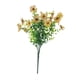 thumbnail image 4 of Ramo de flores violetas artificiales, planta falsa para jardín de casa con tallos verdes Amarillo, 4 of 9
