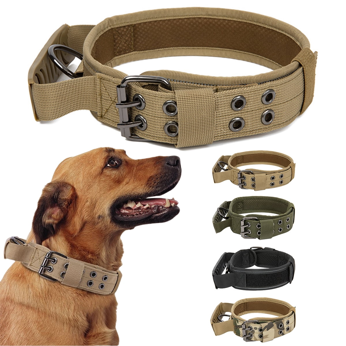 Coloody Nylon Dog Show Collar Reflective Heavy Duty Dog Collar With