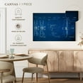thumbnail image 5 of Elephant Stock Airplane Blueprint Wall Art - Horizontal Canvas Wall Art - Living Room Wall Decor - Patent Canvas - Blue And White Decor - 12" x 8", 5 of 8