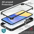 thumbnail image 4 of Elegant Choise Case with Built-in Screen Protector Full Cover for Samsung Galaxy A15 5G, Black, 4 of 12