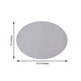 thumbnail image 3 of Efavormart 6 Pack Non-Slip Table Placemats, Oval Faux Leather Placemats With Glitter - Silver for Wedding, Banquet, Party, Kitchen, Dining, Conference Tables Decor, Centerpieces, 3 of 5