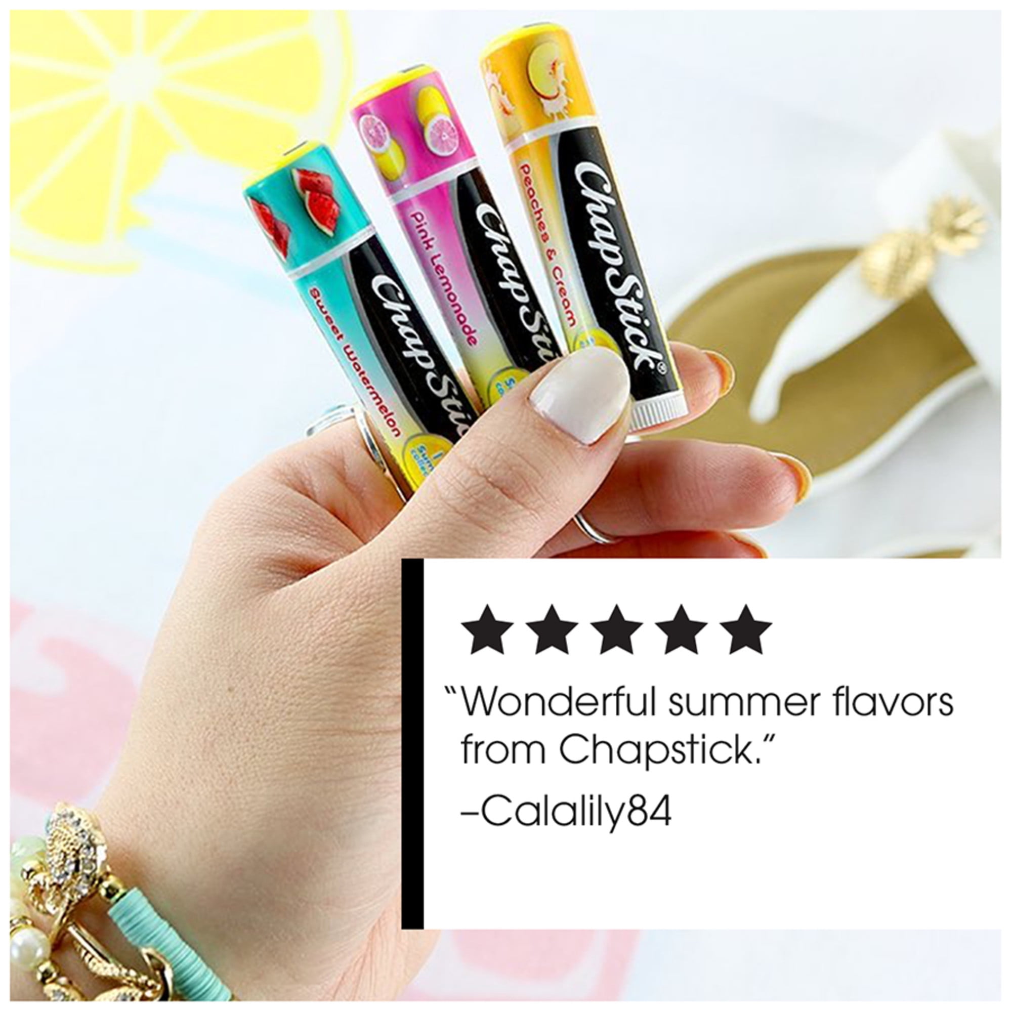 Chap Stick I Love Summer Collection .15 OZ. Peaches and Cream 