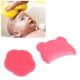 thumbnail image 1 of 2-pack Soft Sensory Silicone Brush for Baby Head, Comfortable Bath Tool for Newborns, Red, 1 of 5