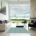 thumbnail image 6 of Ahgly Company Indoor Square Patterned Grayish Turquoise Green Novelty Area Rugs, 4' Square, 6 of 6