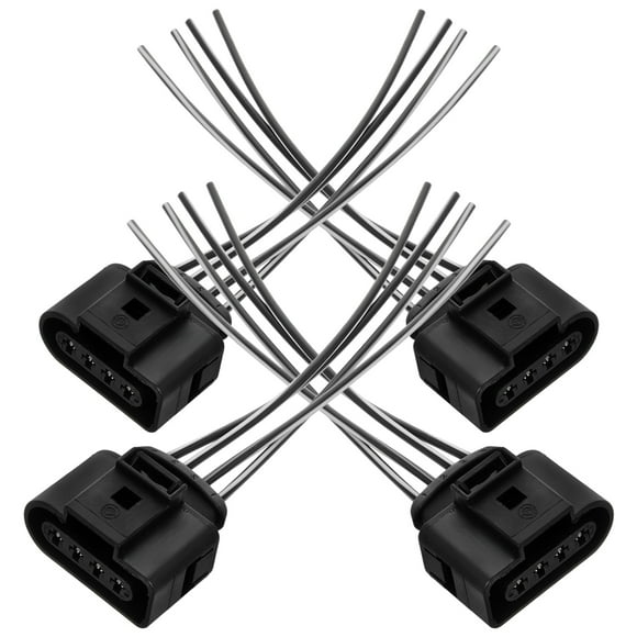 RUNROTOO 4Pcs Ignition Coil Connector for Improved Performance in Car Ignition Systems