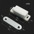 thumbnail image 5 of 4X Magnetic Catch Cupboard Door Latch White Cabinet Catch Magnet with Screws, 5 of 9