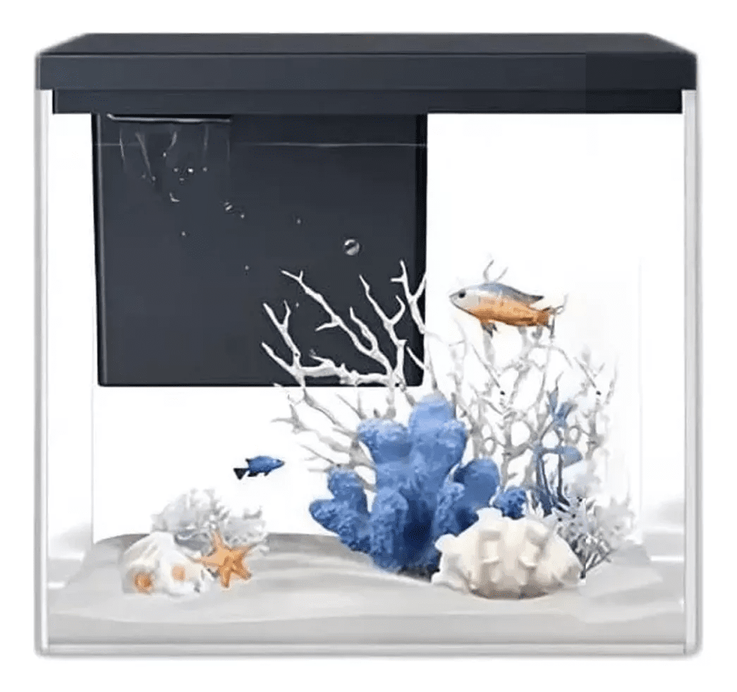 Pecera Pecera Equipada Pequeña De Vidrio Con Luz Led Acuario 9 Lts | Bodega ...