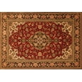 thumbnail image 1 of Ahgly Company Indoor Rectangle Medallion Orange Traditional Area Rugs, 7' x 9', 1 of 1