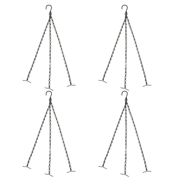 cadenas colgantes con ganchos para macetas Cadenas de hierro resistentes para cestas colgantes, jardineras y comederos para pájaros