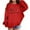 a-Red10614, variant on FINALGANG Girls Oversized Casual Letter Print Hoodie Kids Teen Long Sleeve Loose Fit Pullover Sweatshirt With Kangaroo Pocket For Daily Activities Versatile Top