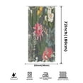 thumbnail image 3 of Popular Retro Floral Design Shower Curtain with Hooks Modern Waterproof Shower Curtains, 3 of 10