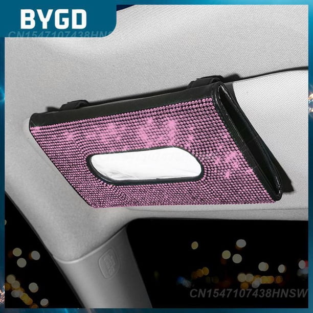 No Scratch Shadow Sun Visor Napkin Box Light Luxury Car Tissue Box Leather Universal Car Sun Visor Tissue Box Not Block Sight06China He Qiyong unisex