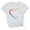 White, variant on ICHUANYI Womens Summer Tops Casual Crew Neck Short Sleeve Hearts Print T-shirt
