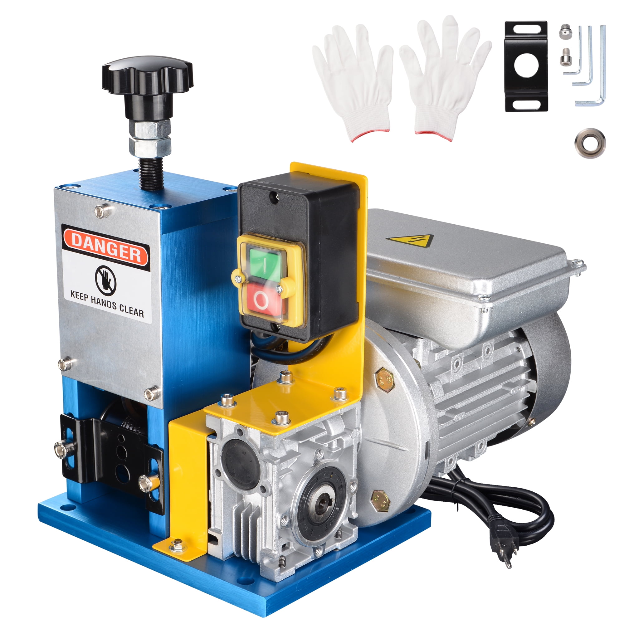 Powered Wire Stripping Machine Automatic Electric Benchtop Cable Stripper Tool for Scrap