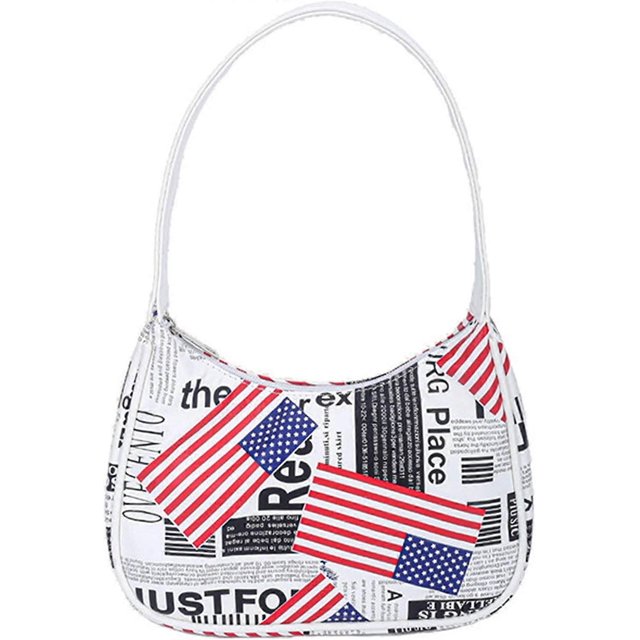 Women Cow Print Shoulder Bag Clutch Purse Underarm Handbag Satchel Zipper Tote Bag Small Purse