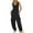 Black, variant on QATAINLAV Gifts for Mom Womens Overalls Jumpsuits Loose Casual Dressy Harem Pants Solid Color Sleeveless Jumpers Romper with Pockets 2025 Fashion Summer Outfits Navy M