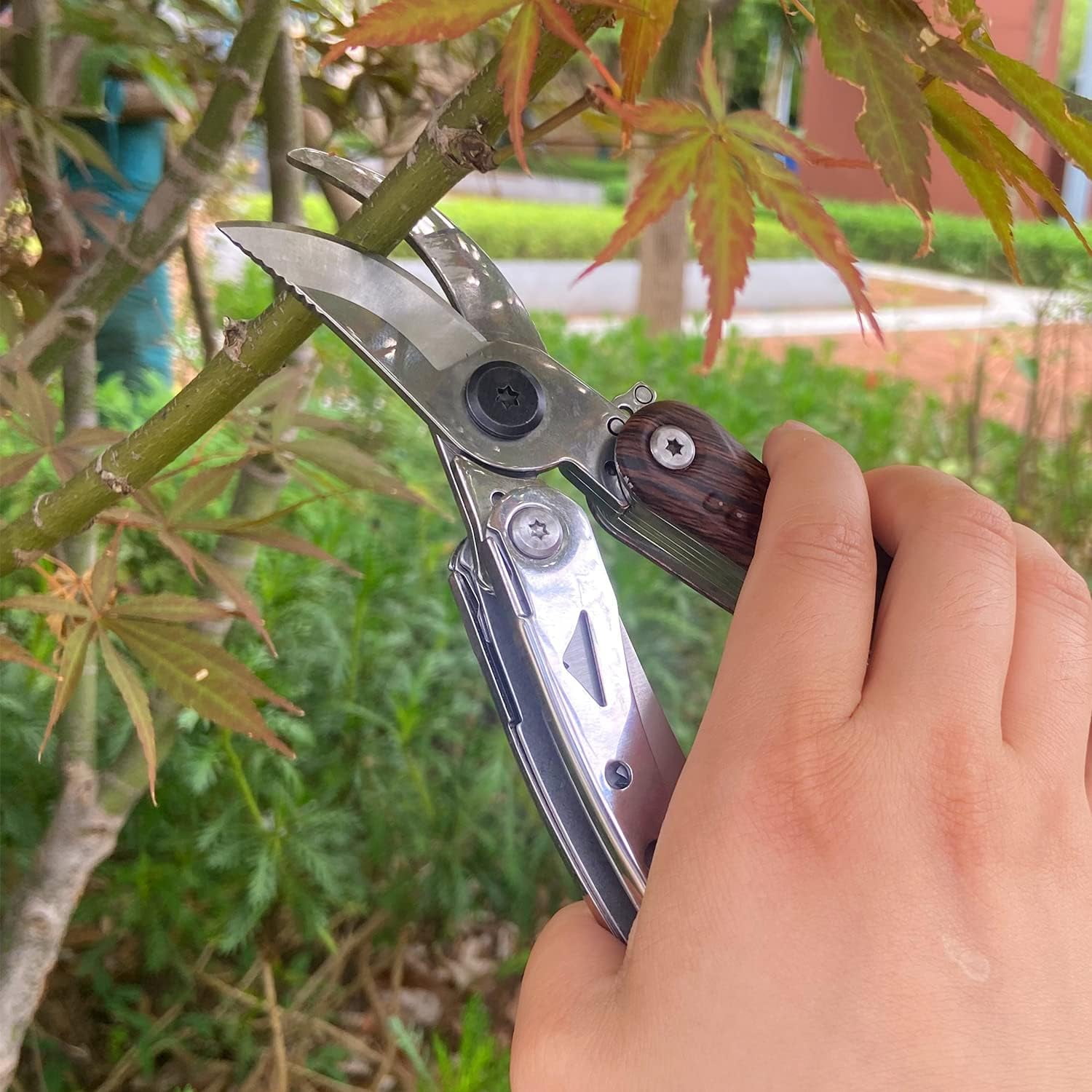 Pruning Shears, 7 in 1 Garden Pruners, Multitools Folding Gardening 8" Professional Scissors, Clippers, Shears Pruning, Scissors