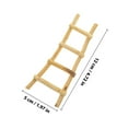 thumbnail image 2 of IFANLANDOR 1Set Tiny Ladder Model Khaki Wood for Mini House Decor and Hobbyists, 2 of 8
