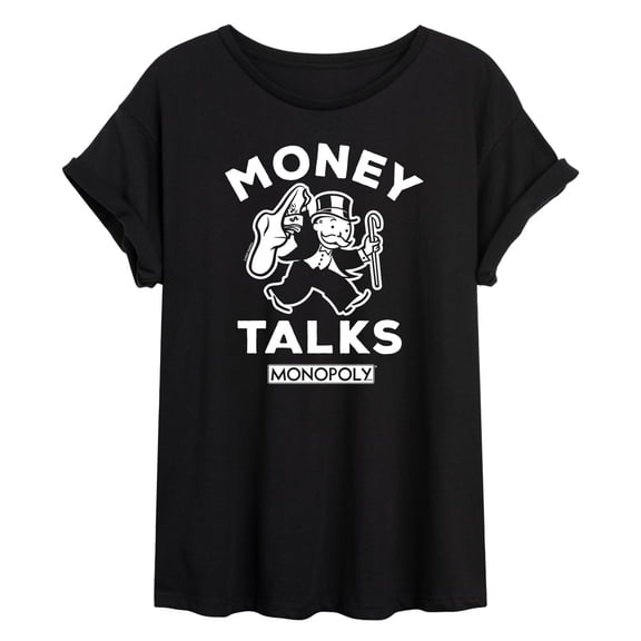 Monopoly - Money Talks - Women's Oversized Graphic T-Shirt
