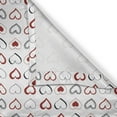 thumbnail image 4 of Ambesonne Love Grommet Curtain Single Panel, Doodle Hipster Romance, 50"x60", Ruby Black White, 4 of 5