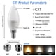 thumbnail image 4 of Bombilla LED de Golf para decoración del hogar, luz de vela de 6 piezas, G45, C37, E14, E27, B22, 3W, 5W, 6W, 7W, AC120V, AC230V, 4 of 4