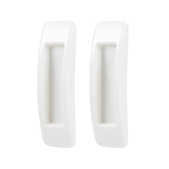 Unique Bargains Self-Stick Pull Handle Stick-on Handles for Kitchen Furniture Door Window ABS Plastic White 2Pairs