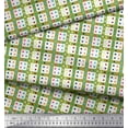 thumbnail image 1 of Soimoi Modal Satin Fabric Geometric Check Printed Craft Fabric by The Yard 42 Inch Wide, 1 of 3