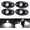 White, variant on Blue LED Rock Lights, 4 Pods Neon 12V Waterproof Underglow Underbody Kit Crawler Crawling Dome Exterior Wheel Lights for ATV RZR UTV SUV Off-Road Auto Boat Motorcycle Glow Trail Rig Fender Lamp
