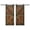 Dark Walnut/Aged Barrel, variant on Coast Sequoia Inc Coast Sequoia 72in x 84in K Series Multi-Color Pine Wood Double Sliding Barn Door With Hardware Kit Smoky Gray/Kona Coffee