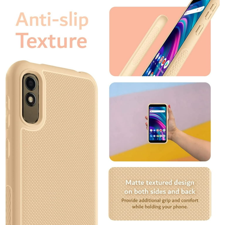 Non-Slip Ultra Slim LINNGrip Case for BLU C5L Max, Peach Non-Slip Ultra Slim LINNGrip Case for BLU C5L Max, Peach