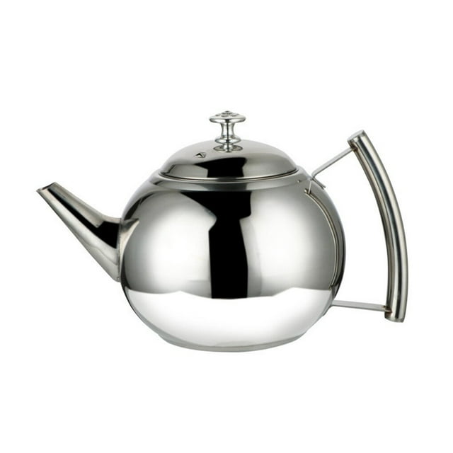 Hi,Fancy Bouilloire de Cuisine en Acier Inoxydable Poli 1 L/1,5 L/2 L avec Filtre Infuseur pour Feuilles de Thé