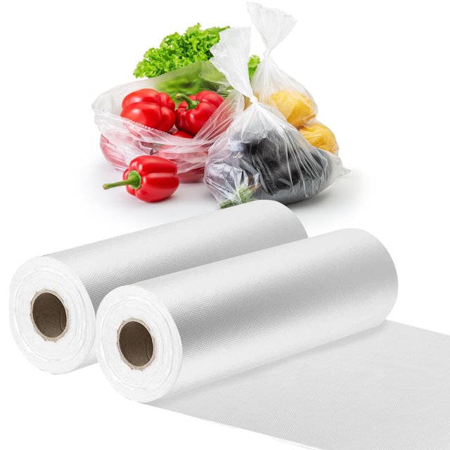 Food Storage , "xClear Plastic Produce Bags, Bags/Roll, For Vegetablea, Bread, Rolls.