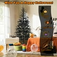 thumbnail image 5 of Gymax 6 ft Pre-lit Black Halloween Tree Hinged Christmas Tree w/ Purple LED Lights, 5 of 10
