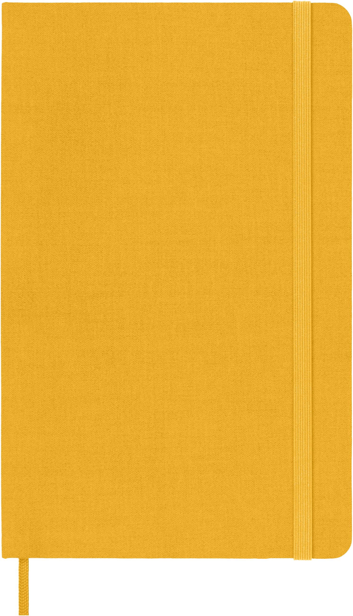 Moleskine Classic Notebook, Large, Ruled, Orange Yellow, Silk Hard