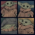 thumbnail image 2 of Men's Star Wars: The Mandalorian Grogu Distressed Emotion Boxes Graphic Tee Navy Blue 2X Large, 2 of 5