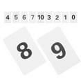 thumbnail image 5 of Hemoton 11pcs Plastic Number Card Set 1-10 Table Numbers Plastic Table Numbers Table Numbers Place Cards Rectangle Plastic Numbered Tags, 5 of 8
