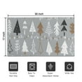 thumbnail image 5 of Gray Christmas Tree Pattern Door Rugs,Washable Non Slip Door Mats Indoor,Decorative Door Mats,Entry Mat Indoor for Entrance,Bedroom,Kitchen,Bathroom,17"x30", 5 of 6